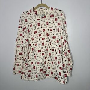 Vintage white Stag winter crewneck size 38/40